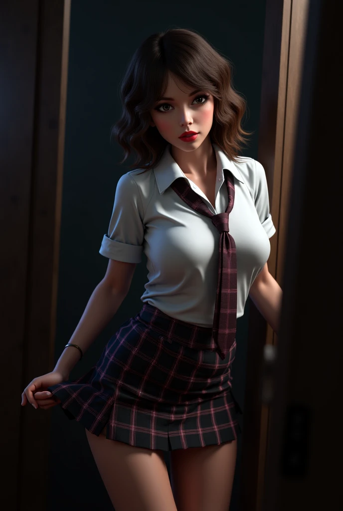 (best quality,4k,highres,masterpiece:1.2),1girl,beautiful detailed eyes,beautiful detailed lips,long eyelashes,high curvy hair ,black pantyhose,wearing tutu,sailor collar,black serafuku,black miniskirt,long sleeves,see-through shirt,soft lighting,natural surroundings,slight breeze,graceful pose,subtle smile,vivid colors,sharp focus,portraits, orange hair, camera from below, arms up , riding bbc,