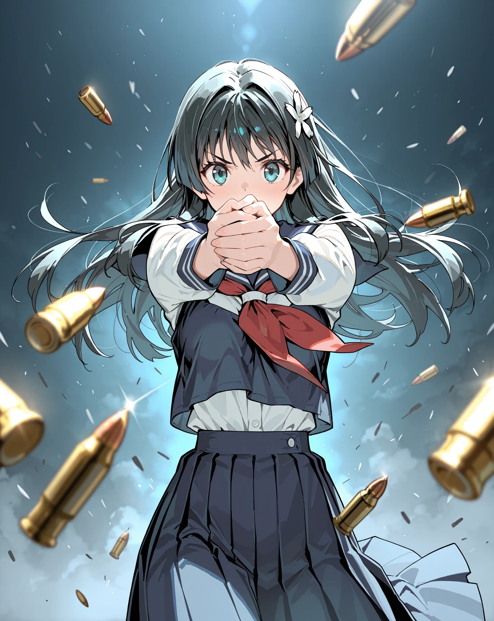 Bullet Time Dodge, Saten Ruiko, masterpiece, highest quality, UHD, retina, masterpiece, accurate , super detailed, high quality, best quality, 8k