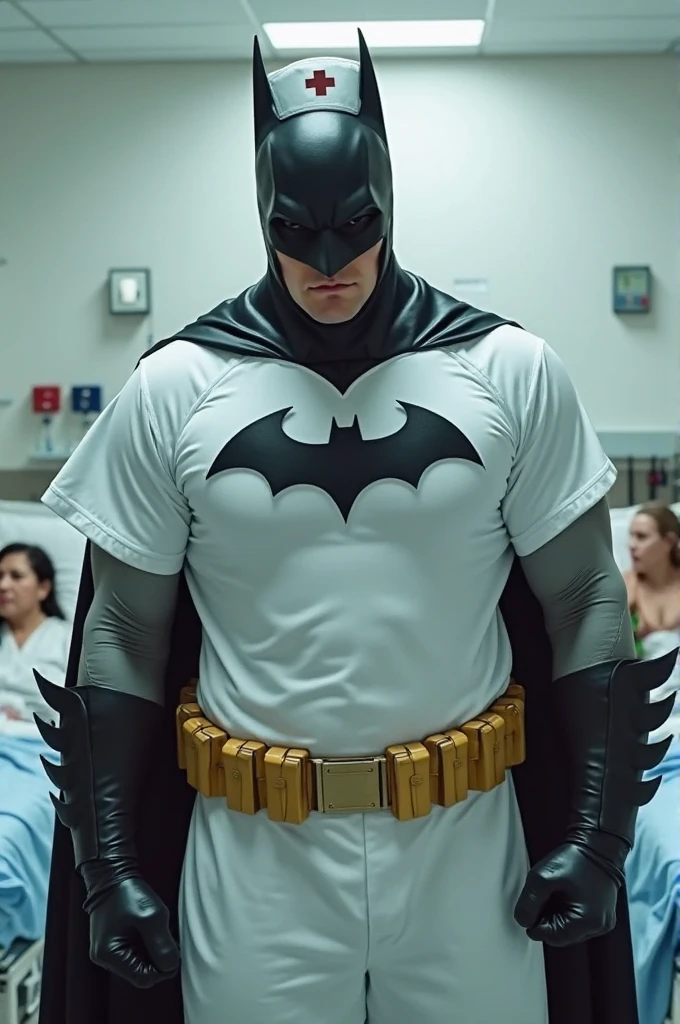 Batman as a hospital attendant 
