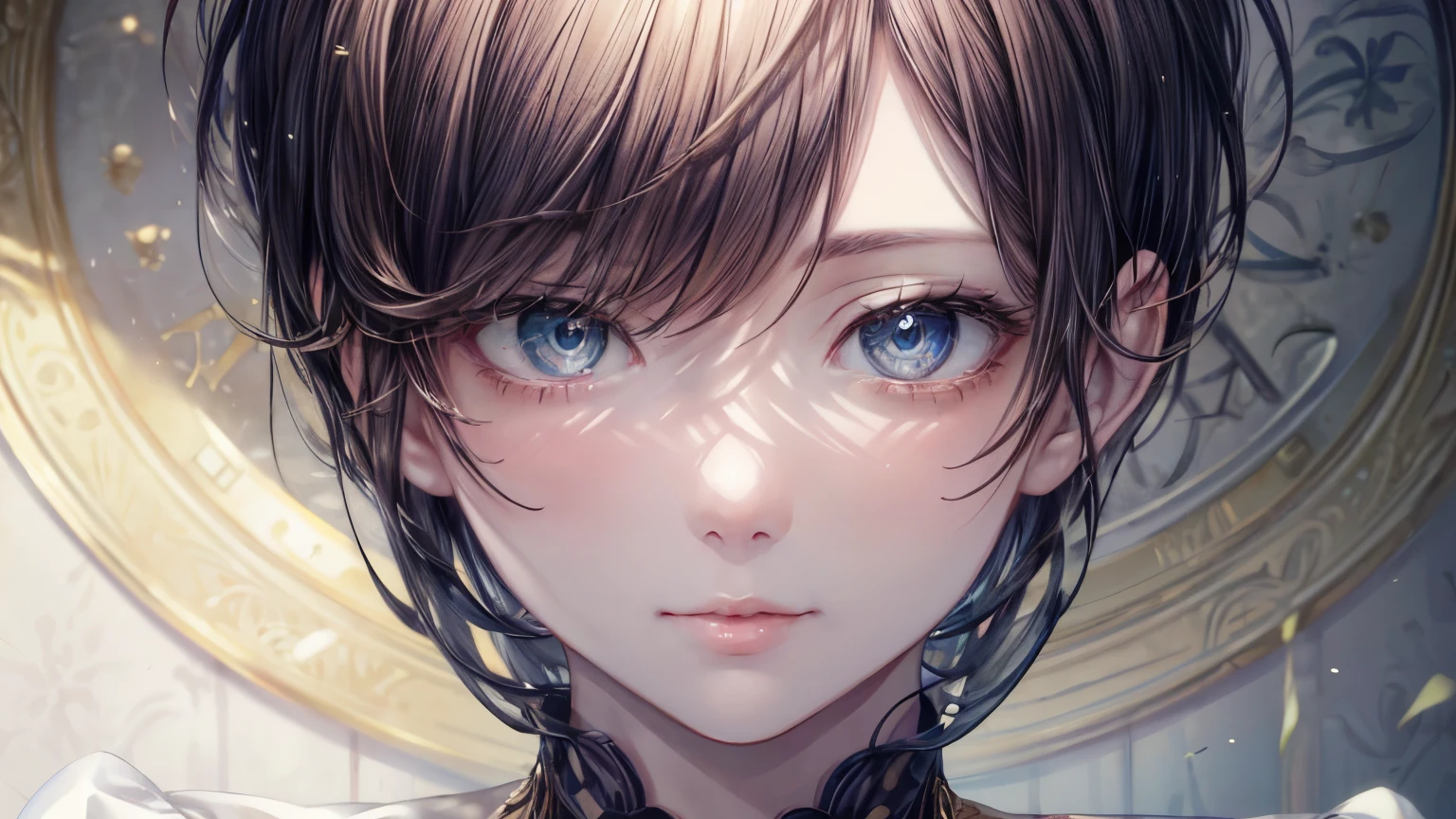 (nsfw:-1.5), (masterpiece:1.3), (8k, photorealistic, RAW photo, best quality: 1.4),
cinematic lighting,
(1 boy), beautiful face, (real face),
beautiful hairstyle, (short hair:1.5),
Realistic eyes, Beautifully detailed eyes,
(real skin), beautiful skin,
(blouse),
abusseur dress, attractive,
ultra high definition, surreal, Elaborate,
golden ratio,