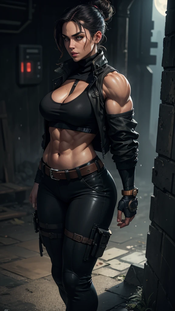 (Masterpiece, ultra detailed: 2), (best quality: 2), (beautiful woman: 2), (beautiful face: 2), very beautiful nordic woman face, thick muscular neck, matching face structure, matching neck, matching skin tone, matching trapezius muscles, matching hair, slight smirk, big eyes, light purple eyes,
