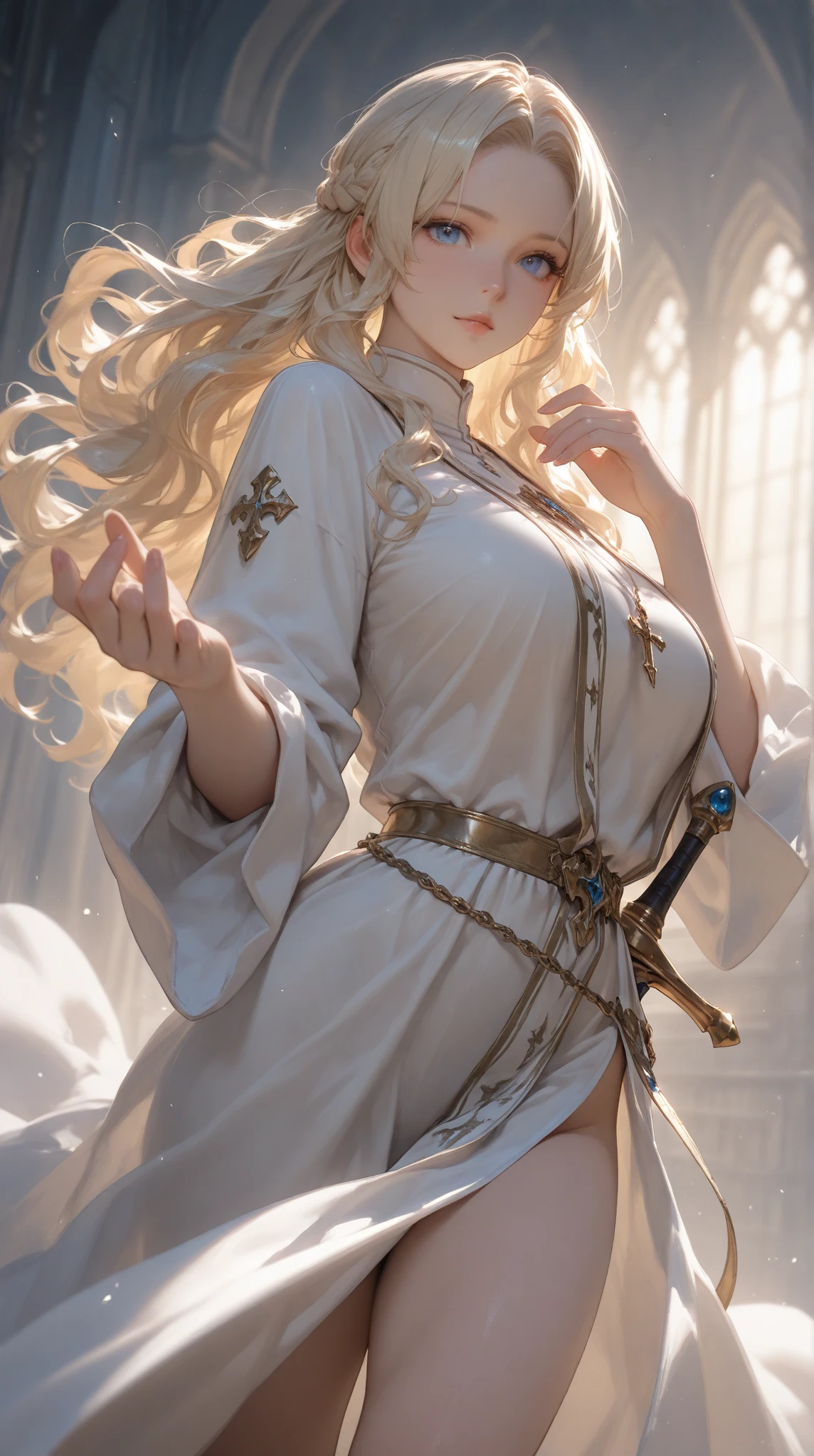 {(watercolor painting:1.2),(renaissance style:1.2)}, {hime cut}, BREAK, {erotic face,anguish,(scream:1.1),(very ecstasy:1.2),(writhing:1.4),embarrassing,half open eye},{(very obscene pose:1.2),(arched back:1.2),(arch one's head:1.4),arms behind}, {(chains fundoshi:1.4), (wet clothes:1.4)}, BREAK, {(chains skindantation:1.4),(many chains from the ceiling:1.4), (chain shibari:1.3),(chain bondage), (chain restraint),(wrap limbs with chains:1.8),(chain bind body),(chain in collar:1.2), confinement, shackles}, BREAK, {(1 woman, small breasts, light_yellow colored hair, hime cut,medium straight hair)},{dynamic low angle view}, {(dark church glowing stained glass:1.2)}, BREAK,{(glowing tears:1.1),(Clear eyes),extremely detail hair, (pure white skin:1.1)}