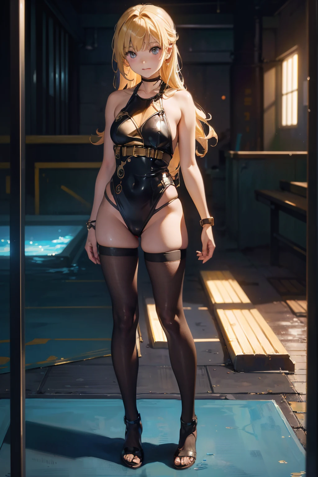 In a world filled with neon lights and pixelated shadows, Cropped shoulders, Bikini, Big thighs, oily skin, a tech-savvy peculiar digital detective stands out. Picture this scene: a digital painting showcasing a young detective with sleek gadgets and a sharp intellect. The image is immersive, with vibrant colors and intricate details that bring
the character to life. The artist's skill is evident in the flawless blending of cyberpunk elements with a classic detective noir aesthetic. The high-quality image invites viewers to delve into a futuristic mystery where technology meets sleuthing. (Blushing:1.3), Milf, , Wet skin, Wet in miss V, Oil skin, Ahegao face