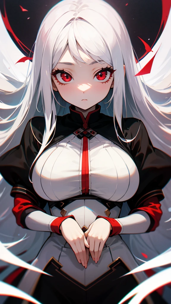 1 girl, alone, mafia, white hair, cool, Wear cheongsam, mafia, beautiful, hold the tube,beautiful breasts、huge breasts:1.4