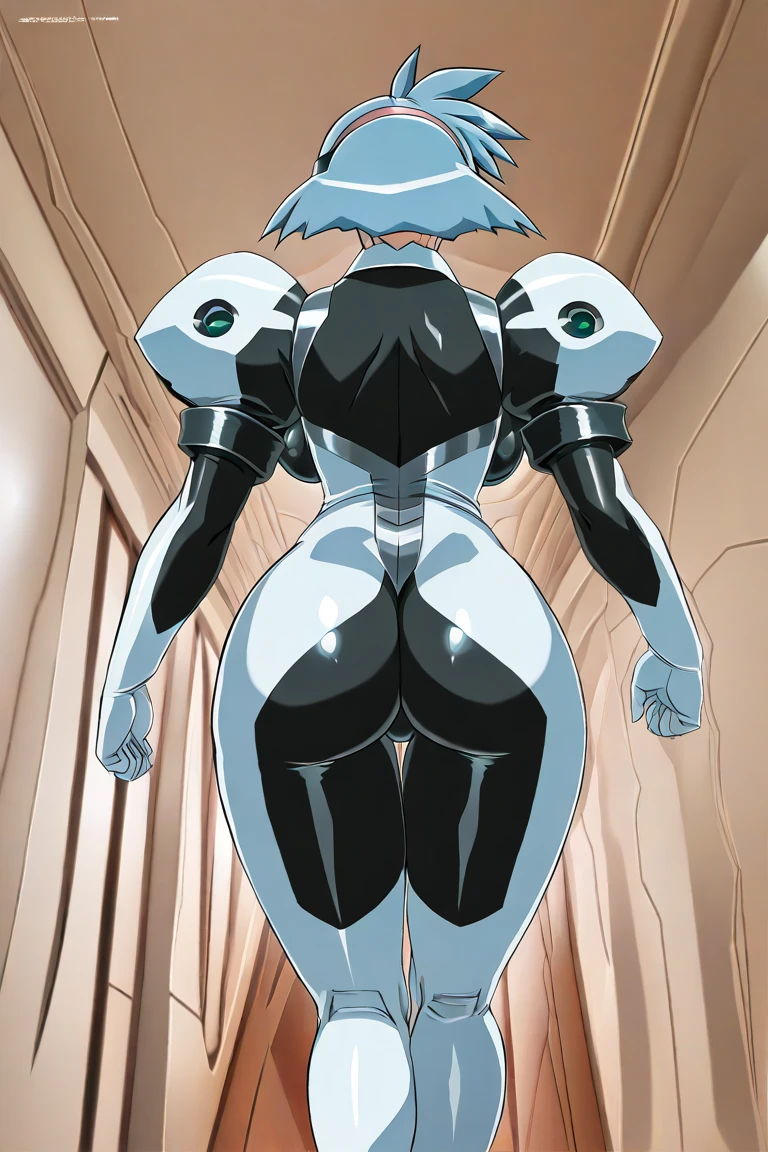 NSFW,Ayanami_wang_Mogdan, Huge_breasts, Standing, Solo, wang_white_plugsuit, masutepiece, Best Quality, Detailed face, Detailed eyes, hight resolution,
