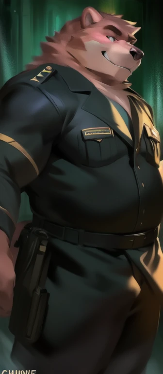 A picture of a hot thick muscular sweet sexy Asian American female police officer of the Tonka City police department All dressed in her medium sleeve police uniform and she is posing for a professional photo op with the Tonka telegram.