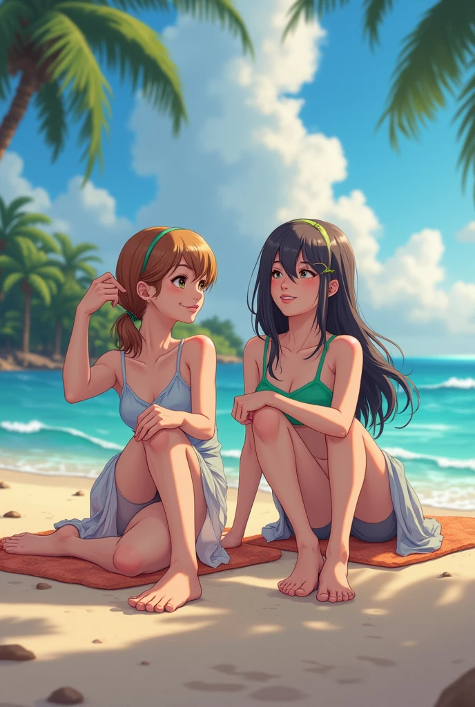 ((2girls:1.3)), ((moe style:1.3)), full body, ((beach:1.3)), cruise ship deck, golfing, ((perfect face)), ((extremely cute:1.3)), ((masterpiece:1.3)), ((8k)), ((best quality:1.3)), ((beautiful)), ((extremely detailed:1.3)) , ((absurdres)), AddXL, ((score_9:1.3)), ((score_8_up:1.3)), ((score_7_up:1.3))