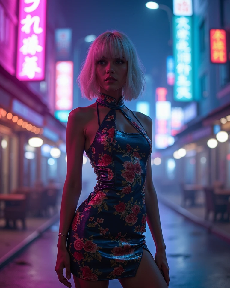 masterpiece, concept art, close shot, highly detailed, centered, 1girl in a (shiny color dress) standing in the rain, dreamy cyberpunk girl, cyberpunk art style, cyberpunk beautiful girl, cyberpunk girl, model girl, cyberpunk vibe, beautiful digital artwork, bright cyberpunk glow, cyberpunk vibrant colors, neon rainy cyberpunk setting, cyberpunk vibes, neon rain, cyberpunk art ultrarealistic 8k, has cyberpunk style