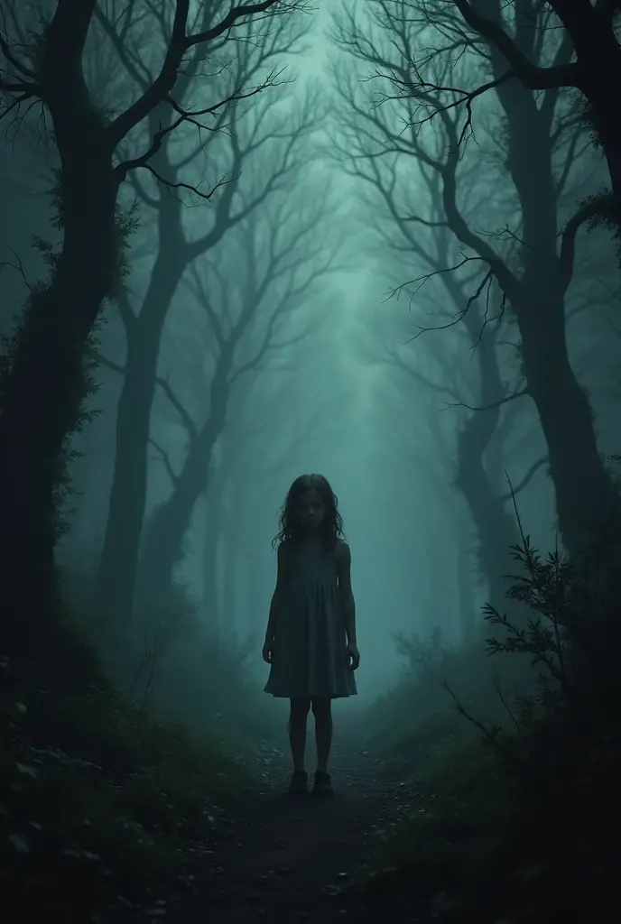 Forest horror pic with a girl