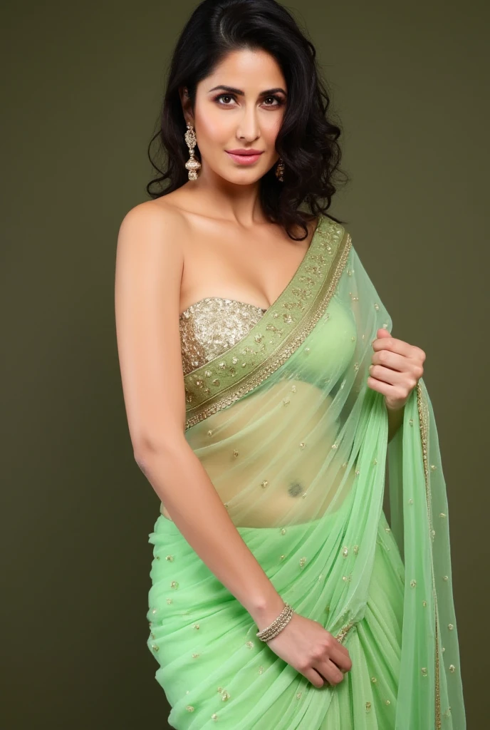 , 8K raw photo, Best quality, masterpiece, ultra high res, film grain, filmg, married indian actress kiara advani in half green lehenga  naked ass  naked big cleavage  showing her full body backsides butt bold hot charming gorgeous seductive looks,ultra realistic photo. No ugly face no extra eays blurry no extra fingers no extra hands. Detailed ultra realistic photo. 