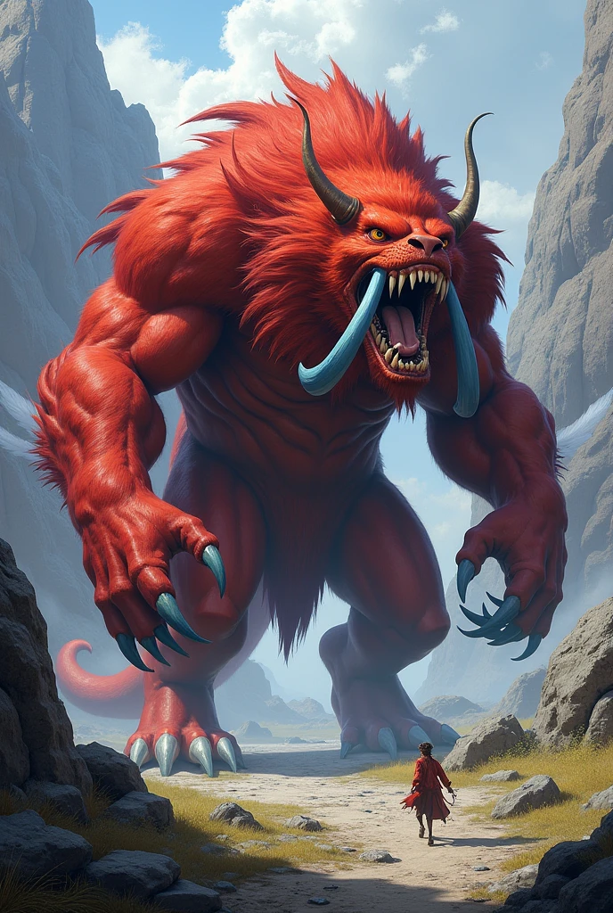 behemoth and beast in the background