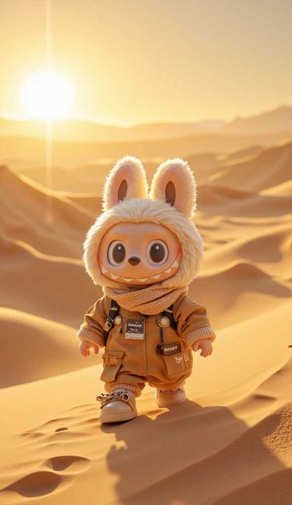 ((knitted toy voodoo doll:1.7), (Voodoo Desert Sandcat:1.3), (Clothing: sandy-colored robes with desert patterns, light armor:1.0), (Accessories: sand-blasted staff, desert amulet, feline mask:1.2), (background: vast desert with rolling dunes and ancient ruins, shimmering heat and sandstorms:1.2),  best quality, masterpiece, detailed soft oil painting, detailed background, dramatic cinematic lighting, soft edge lighting, professional, dramatic lighting, hard edge lighting, ultra quality, 4k,masterpiece, best quality, 8k, ultra highres, highres, extremely detailed