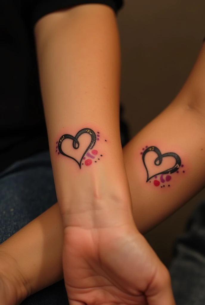 heart and kidney connected for tattoo