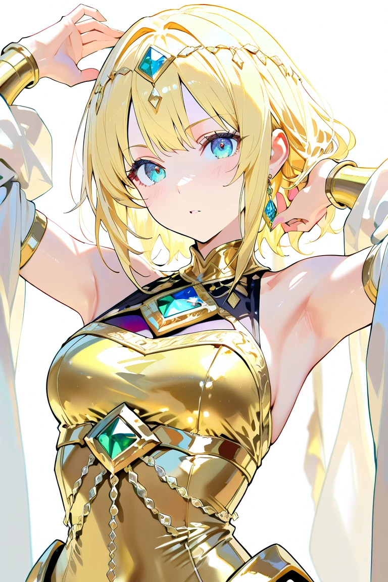 ((masterpiece, best quality;1.3)), ultra detailed, 8k unity wallpapers, CG, ray tracing, illustration, colorful, cinematic shadow, extremely detailed and beautiful background,vhd, shadering VRay,RT, 1girl, teenage, petite, loli, blush, solo, blue eyes, (blush), (blonde hair), (medium hair), (large breasts), slim waist, white glowing skin, highly detailed beautiful face, beautiful face, beautiful eyes, (talented Lo-Fi:1.3), naked, sexy, lewd, skindentation, ((goddess)), ((intricate hair ornament)), ((intricate leotard)), ((intricate scarf)), cameltoe, ((colorful explosion psychedelic paint colors)), close-up, glowing, glowing light, ultra detailed, scenic, atmospheric