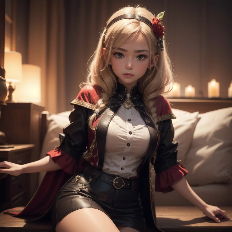 ((top-quality、masutepiece、8K、Top image quality、Highly complex and detailed depictions))、(German prostitute upper body photo:1.3)、Gorgeous medieval German style castle、the most luxurious prostitute costume、((Huge costumes of the most gorgeous whores、the most vivid and luxurious costumes、big long costume、The most luxurious and huge castle bedroom、Unimaginably luxurious castle bedroom、A very luxurious and huge medieval German style castle、Huge castle bedroom at midnight、Very complex decoration、Luxury bedroom in a medieval German castle)、(View me、Bewitching smile、Perfect makeup、long eyelashes、lipsticks、Pink eyeshadows、perfect anatomia、A slight smil)、(Depth of field is deep:2)、(A clear backdrop of a huge luxury bedroom:1.3)、(Prostitutes、Wandering girl、whore、whore、mistress、concubine、prostitute)
