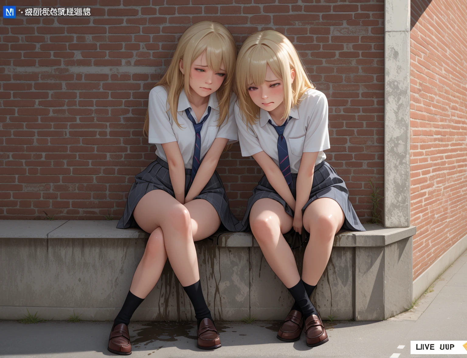 最high quality, high quality, High resolution, high quality texture, high quality shadows, High resolution, Beautiful details, Detailed CG, Detailed Texture, Realistic representation of face, Realistic, colorful, delicate, Cinematic Light, Side light, Lens flare, Ray Tracing, sharp concentrated, (1 Girl,concentrated:1.3), ( Intricate details, compensate, PureErosFaceV1:0.5), (細部まで美しいdelicateな顔, 緻密で美しいdelicateな瞳, Perfect Facial Proportions, Dense skin, Optimal ratio of four fingers to one thumb, Modest chest, Beautiful Hips, Smooth upper abdomen, blue eyes , glasses ,White shirt, Denim pants ,trekking shoes, , jordan, Petra Ruins ,buzzer, blue sky,Backpack,adventure journey ,the gaze of true love, lips of temptation, A look full of compassion ,a smile full of love, Acting lovey-dovey, waist up, 35 years old, hiking,house wife,show off nipples under white shirt, air fortress hair, blonde hair