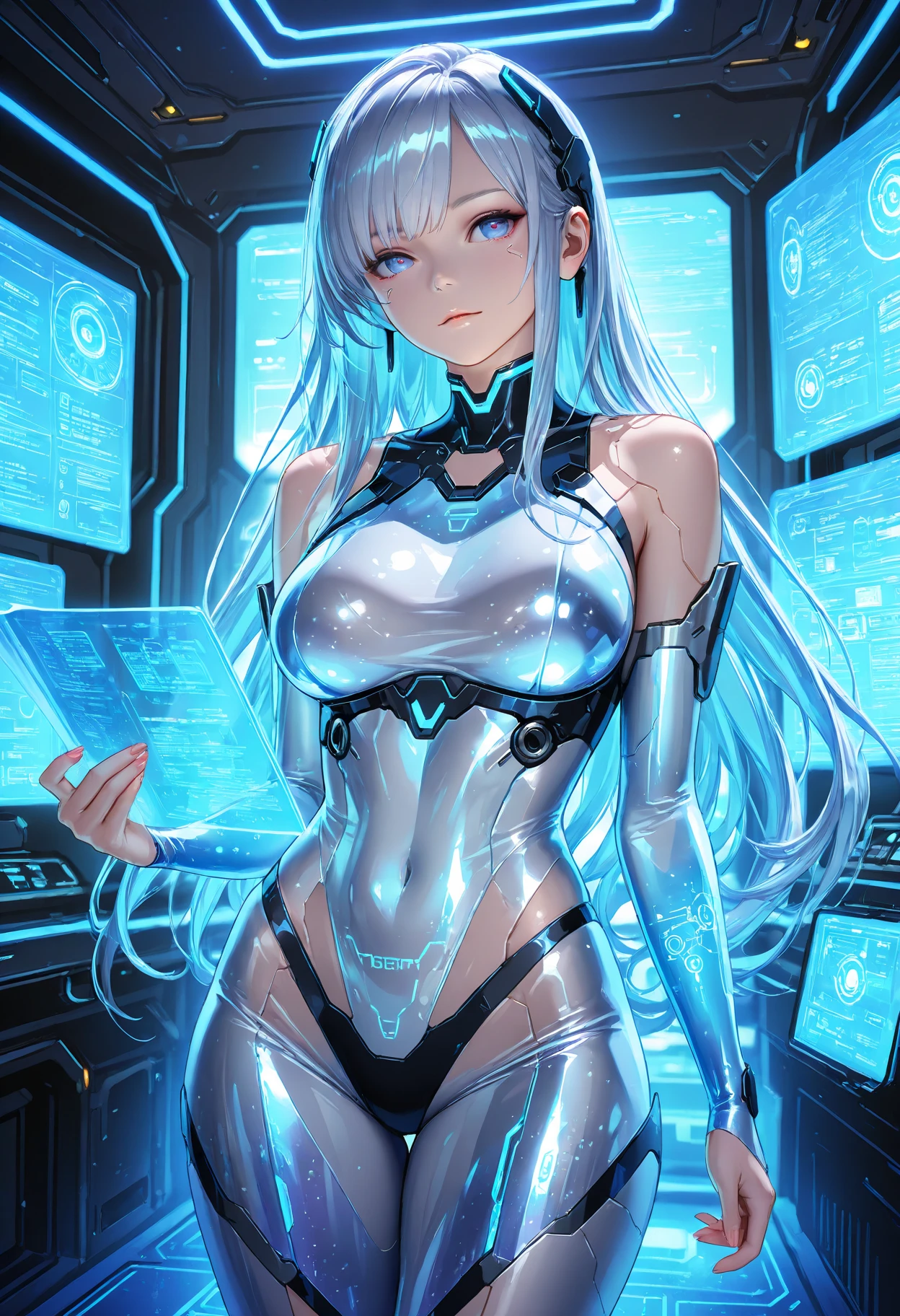 (masterpiece, top quality, best quality, official art, beautiful and aesthetic:1.2), extreme detailed,colorful,highest detailed ((ultra-detailed)), (highly detailed CG illustration), ((an extremely delicate and beautiful)),cinematic light,
cultivation tank,1girl, long hair, solo, underwater, very long hair, bubble, barefoot, air bubble, breasts, bodysuit, submerged, anklet, convenient censoring, freediving, medium breasts
full body,machine made joints,blood vessels connected to tubes,mechanical vertebra attaching to back,mechanical cervial attaching to neck,expressionless,wires and cables attaching to neck,wires and cables on head,character focus,science fiction,blood,