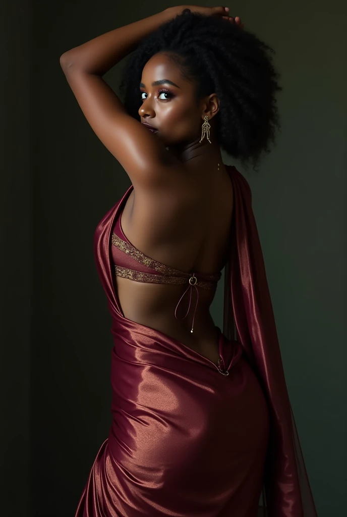 high quality , best quality , studio shoot , african woman in african wonderfull eden paradise environnement wear a fine high quality bra and long skirt , she's beautifull , and took a apple in his hand , animal surround of shes