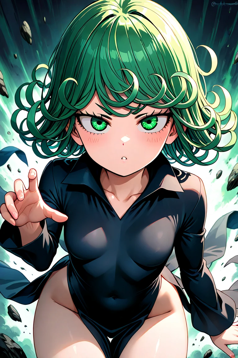 Tatsumaki being brutally fucked and filled completely with semen