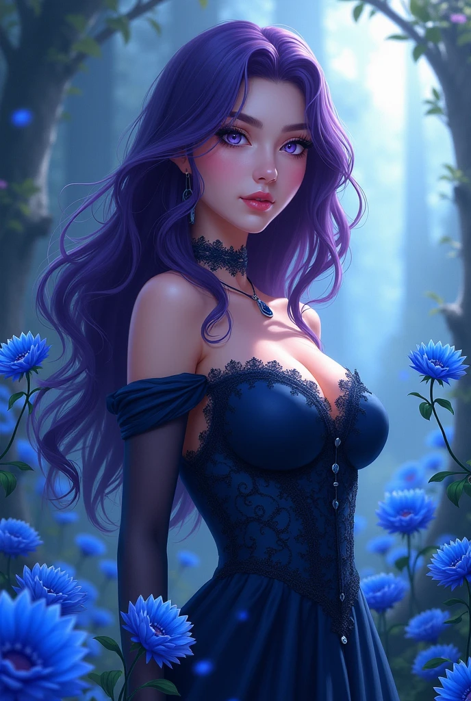 (ultra-detailed,highres,best quality:1.2),nerdy beautiful detailed eyes beautiful detailed lips,extremely detailed eyes and face,long eyelashes,sexy face, blue and purple long hair, medium breasts, large hips, big butt, butterfly powers,