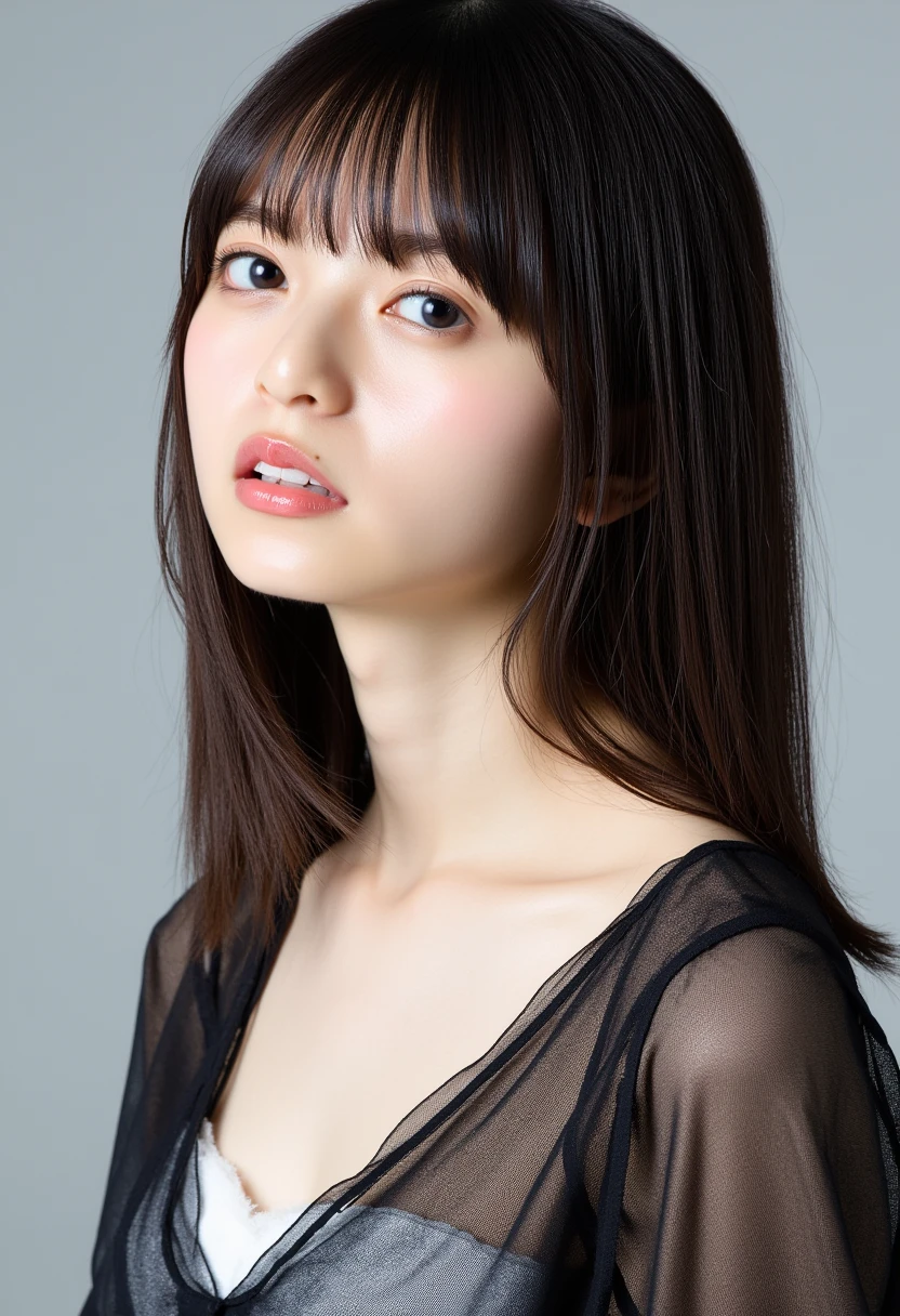 masterpiece, Highest quality,  Unreal Engine,  Super Resolution,  Very detailed, Complex, colorful, Clear images, Sharp focus, Digital Blending, 

One beautiful woman, A single actress, ashidamana, Perfect Eyes, Perfect Face, Ultra detailed hair, Ultra detailed face, Very detailed lips,Vivid expression, Healthy Body, very cute, Realistic details of an Asian person's sweat glands, Smooth skin texture, Carefully drawn,

(humidity:1.2), Beautiful Eyes, (Attractive face:1.2), (Beautiful Skin), (Big Breasts), (Ultra glossy, Bondage Rubber Suit), High heels, Puffy nipples, Tight waist, Sticky with sweat, (Oily skin), (Oily and shiny suit), Sexy pose, 

Studio Photo, Outdoor, In the back alleys of the slums, Low angle shot from the feet,  