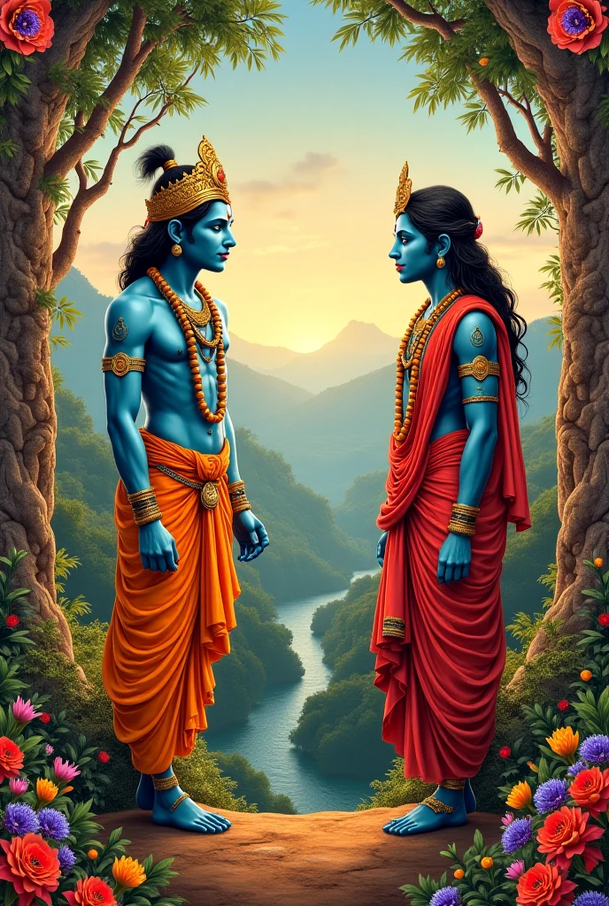 Lord Krishna and rama