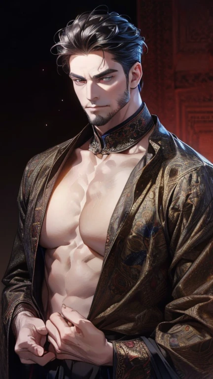 1boy, adult, handsome, perfect face, detailed eyes and face, clean shaved, muscular realistic, capturing a rural atmosphere, dynamic lighting, unreal engine 5, hd picture, satoru gojo, white hair, short hair ,hair between eyes ,blue eyes