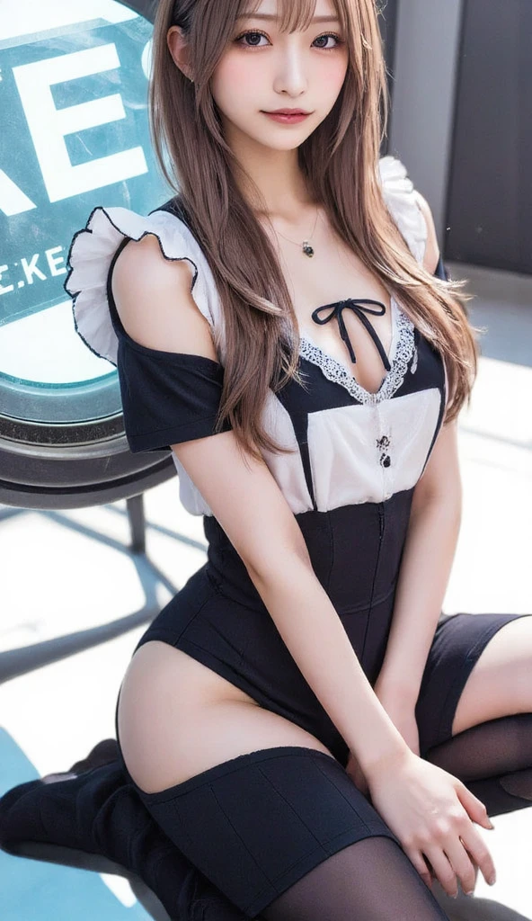 (Highest quality, Super detailed, High resolution, 8K images),、,(Very beautiful girl:1.3), Asian Girl, 1 Girl, Light on the face, 20-year-old, (((A very kind smile))), Gorgeous maid、Maid clothes、Maid clothes、Maid in uniform、Girl in Maid clothes、Black ruffled dress、((Blonde)) , (Showing panties:1.3) ,((Show me your)), ((Stick your butt out)),(Squat with legs apart), Fine and beautiful eyes,Perfect Proportions,(Overflowing big),(A full-body shot from behind), Very beautiful and cute girl,22 years old,(anime),Kamimei, Pitch black background,(Solid black background),alone,