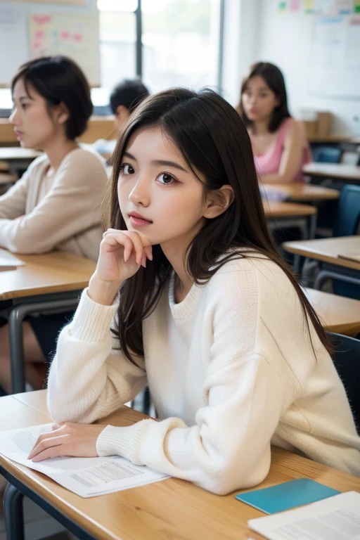 ((Very detailed, 8K, highest quality)), ( beautiful girl), (Baby Face),, (Masturbating in the classroom after school:1.5), (Detailed eyes and face:1.2, (Detailed hands:1.2), (Little girl&#39;s smnd), (((High school uniform))), (Sensual atmosphere:1.4), (Soft Light), (pastel colour), (Sparkling), (Beautiful breasts:1.3), (Cleavage), (Bending forward and sticking out her small butt:1.3), (Photorealistic:1.4), (Professional Lighting:1.2), Digital SLR, (Accurate Shadows:1.2), (Staring at the viewer with a very comfortable expression:1.4), (Flushed cheeks:1.3), (Perfect Anatomy:1.3), (Detailed legs:1.4), (Slim thighs:1.3)