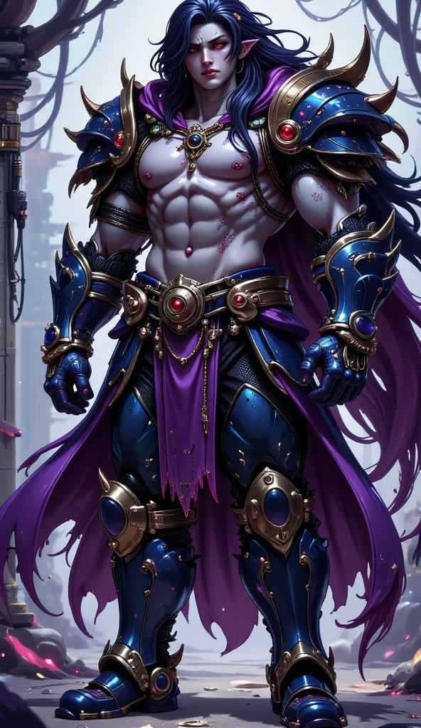 (8k,photorrealistic RAW photograph Maximum quality;1.4) (1 African boy) Super handsome king of the underworld werewolf (lifelike face) (hair with vibrant colors, long hair in the wind ) slenderbody Muscular and macho big pink eyes Aristocratic metallic outfit with vibrant colors decoration with vibrant colors Fangs peeking out of the mouth Pointed claws a seductive gaze Beautiful expression A hyper-realistic (King of the Underworld) appealing (real looking skin) super high resolution high détail Luxury pants in vibrant colors Aura of vibrant colors emanating from the body effect cover with vibrant colors