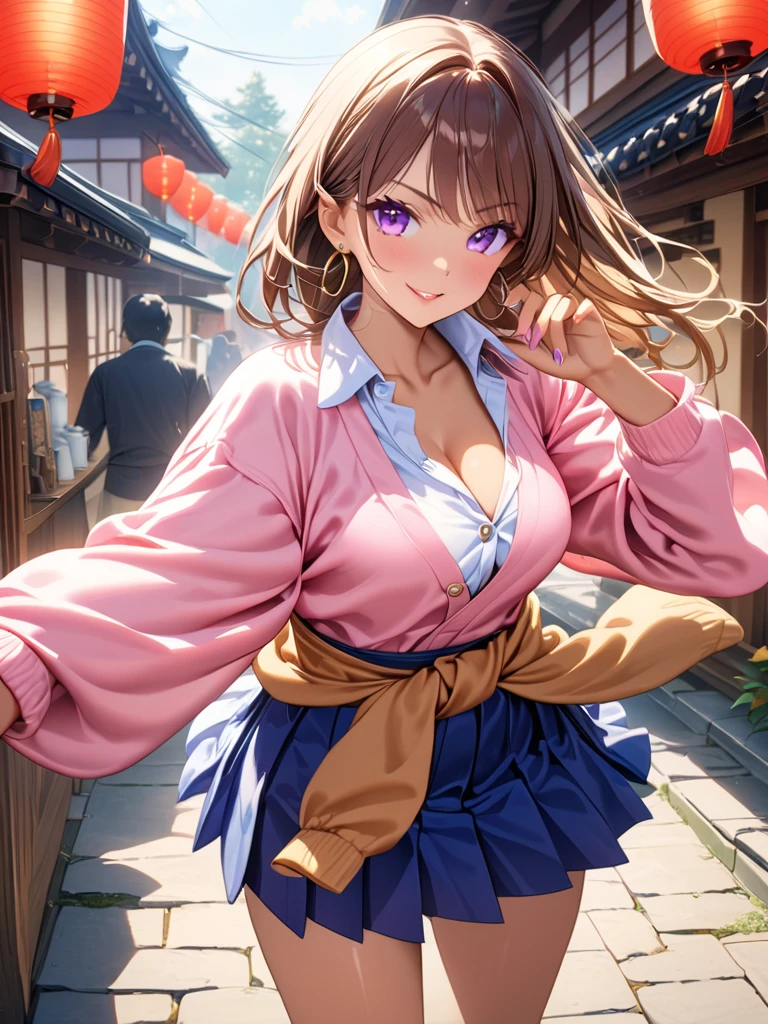(8ก, 最high quality: 1.2), Very detailed, Complete solution, (Realistic, Realistic photo: 1.37), Portraiture, High resolution RAW color photograph, Professionally arrested, High resolution and beautiful, High resolution, 8ก Image Wallpaper, Amazing details, Large file size, Very detailedな美しい女の子, Very detailed face, (Super beautiful, well-defined eyes:1.8), The nose is precisely shaped., expressive lips,(sunset,Big House, Seaside restaurant background:1.2) , One Story, pretty girl, Realistic, (From below,Sealing:1.5),(Overlooking the view:1.5),(Clitoral Focus,throw:1.5),                                                                          (Movie Scenes,Fantasy art,最high quality,high quality,High resolution,high qualityの質感,Attention to detail,Beautiful details,Fine details,Very detailedなCG,Detailed Texture,Realistic representation of face,Tabletop,before,dynamic,bold),1 Girl,Very detailedな肌,curve,(Nipples are visible),(Under the chest:1.3),Beautiful breasts,(Small breasts:0.9),(Pale skin:1.2),(Very fine hairs),(Super soft hair),(Super Straight Hair),Long, slicked bangs,Very light coppery amber hair,Hair on one eye,Very lean body,Smart Abs,(Cropped School Uniform:1.5),(Open your mouth:1.3),Money is in the air、