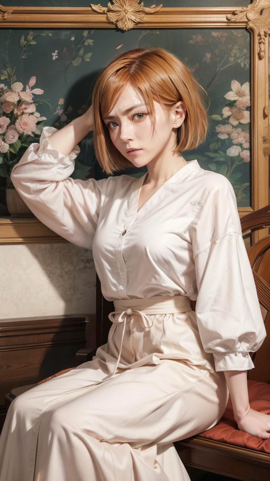 Realistic, nsfw, (On the bed:1.2), (Lying down:1.1), From above, uhd, super detail, best quality, (Heavily tattered and torn clothing:1.4), (Black leggings:1.2), (povbreastgrab, pov hands)