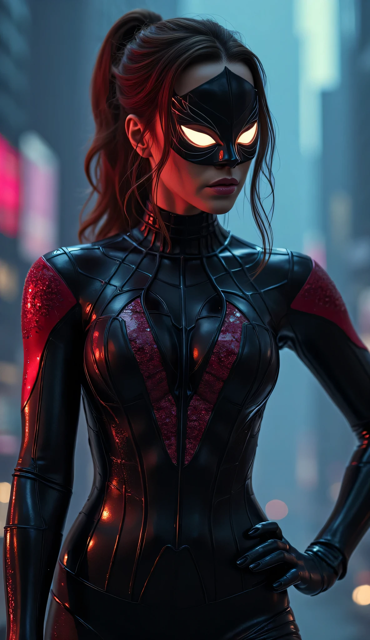 Kate Beckinsale Super sexy spider-woman photo standing sideways Nsfw style