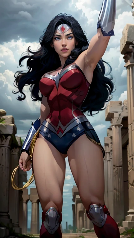 ((Mulher-Maravilha, cruelmente surrada e torturada)), (She is barefoot), ((SUPERHEROINE WONDER WOMAN IS IN SHAME), (She is terrified), ((Wearing a thick metal necklace around your neck)), (( She begs for mercy)), (work-πrhyme, melhor qualidade) 1.5, 1girl, sozinho, ((She's crying)), (( SUPERHEROINE WONDER WOMAN is wearing a BIG starry lace panty)), Mulher-Maravilha, cabelos muito longos, cabelos pretos, Fechaduras laterais, olhos azuis, Mulher-Maravilha, Corte inferior do peito, arm protectors, Peito Inferior, Olhando para o Viewer, NSFW,camelo,pernas abertas,(blush vermelho,irritado:1.2),(pernas musculosas:1.3),((Shibari, arms behind back:1.4,corda da virilha:1.4)),((rope restraint)),(sentado:1.2),(Sexo:1.4),(virilha cortada para fora:1.5), ((Mulher-Maravilha, forced to dance ballet, na academia de ballet))).