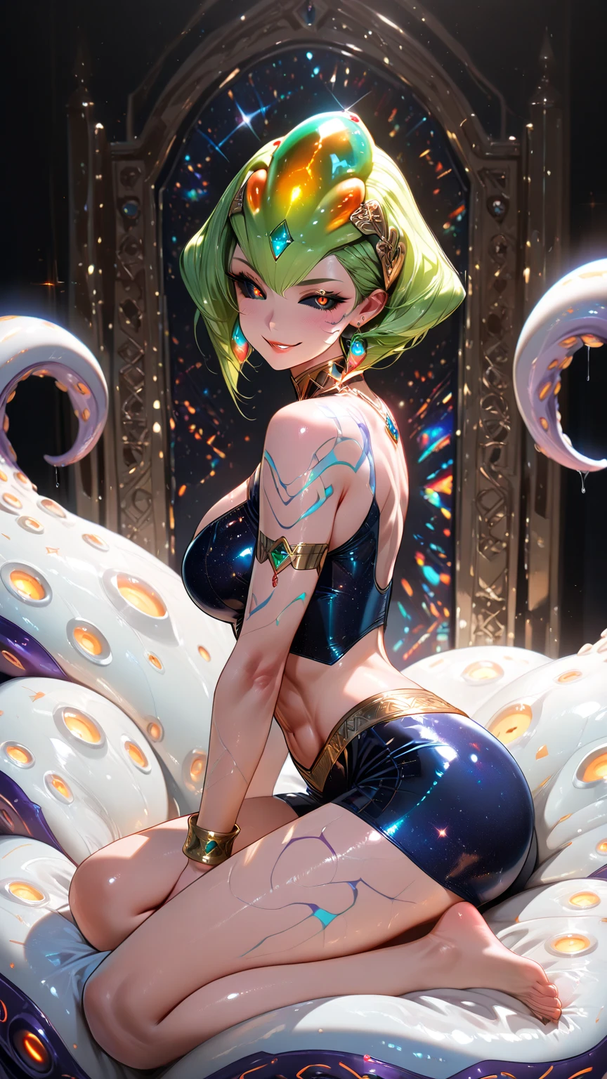 incantation(Prompt): incantation(Prompt): Tall and busty beast girl,Pregnant potbelly,white stockings,Expose your legs,Sexy hip skirt,Full body photo,Lie down in bed,There is a bell around the neck,,hyper HD,Ultra-detailed 8K resolution,best images quality,high detal,8K分辨率,超高分辨率,(Long rainbow glossy powder blue hair),Colorful clear eyes,(Smooth hair,Exquisite and perfect facial features, the most beautiful big eyes,Long eyelashes,The eyes are sweet and there are lying silkworms,ssmile,dynamic angle,Extreme picture quality,Highest accuracy,Precise and perfect human anatomy,
model: Portrait, CFG scale: 8, the lora: 、Asian-faced woman-25(0.3)
model: Portrait 2, CFG scale: 7, Hires upscale: 1.5
http S://m.wujieai.。.com/S/GAH1RU33
Open after copying with one click【Unbounded AI】APP or click link to automatically fill in all parameters for the same creation