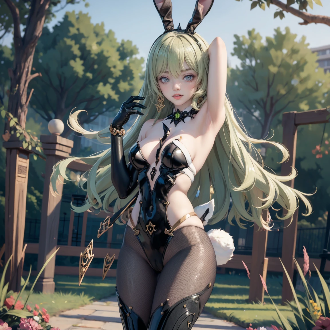 (best quality,9k,A high resolution,Obras de mestres:1.2)，Jogos Tencent，Elite da paz，Fotorrealista，ln a floresta，raios de luar,guerra moderna，edgBunny，ter uma arma，protective goggles