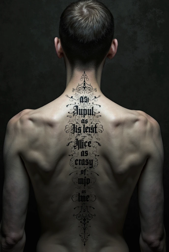 Tattoo man back vertical zodiac signs each with a nice redpresentstiba image