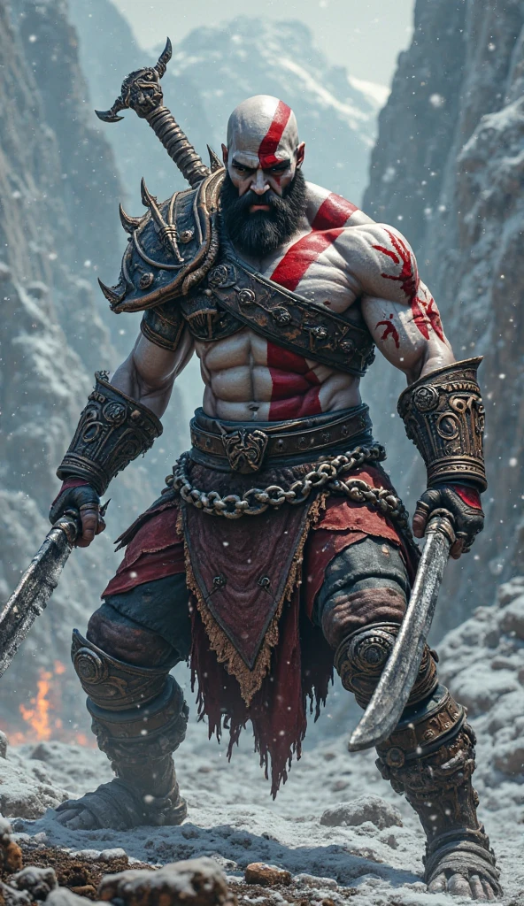 Picture of Kratos with Viking hair instead of bald