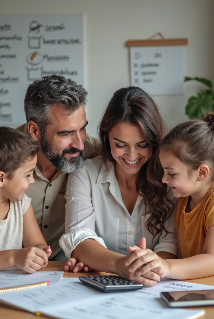 Policy brochure or a professional photo of a happy family