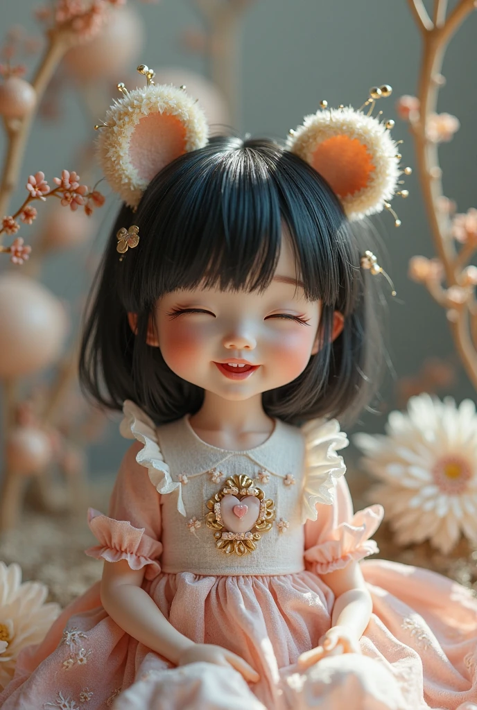 ((A cute little girl dragon baby girl with black hair and brown eye))with lots of good food in front of her, good food, birthday cake, lots of balloons, happy, happy, perfect quality, clear focus (mess - house: 0.8), (masterpiece: 1.2) (Realistic: 1.2) (Bokeh) (Best quality) (Detailed skin: 1.3) (Intricate details) (8K) (Eye Detail) (Sharp focus), (Happy)