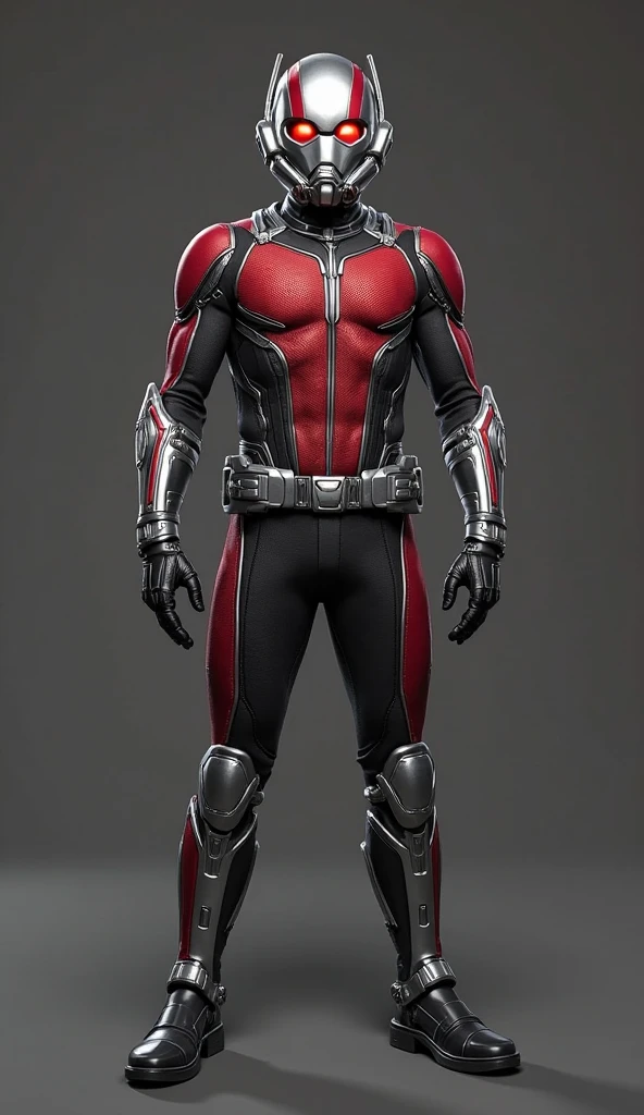 Ant-Man gets arrested, Full Body Shot, Unreal Engine, 3D Rendering, Very detailed, Volumetric lighting, 8k, High resolution, Polished