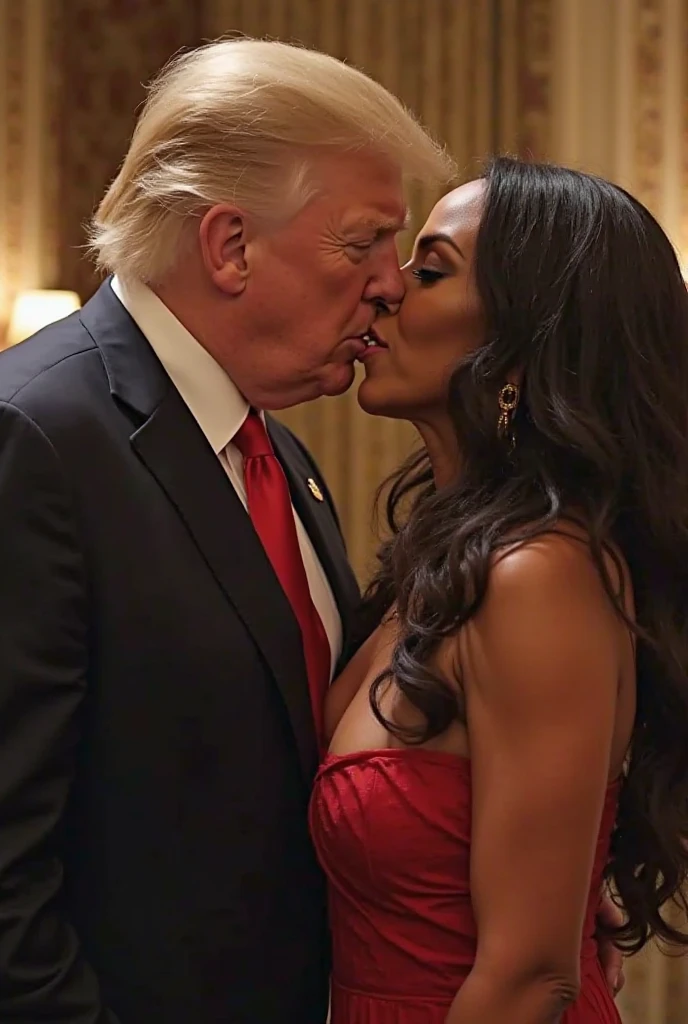 Kamala Harris naked with trump
