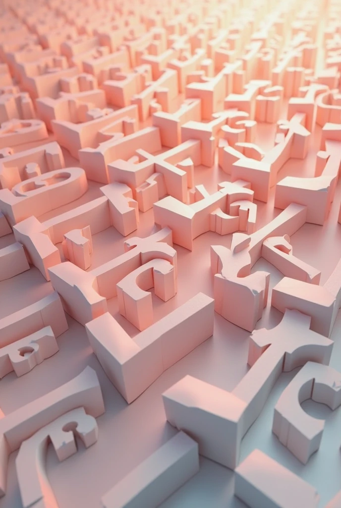 Animated Brazilian alphabet letters, 3d, coloured.