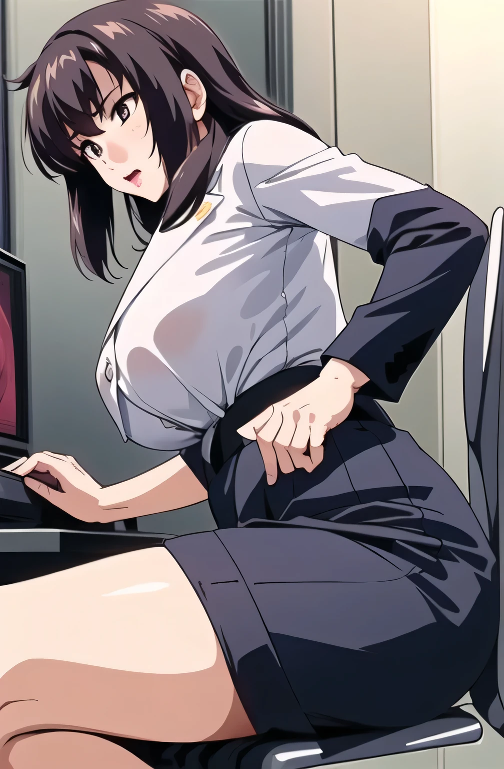 2-high stockings ,Garter Belts,black underwear, Please draw big breasts to even bigger breasts,Please draw the facial expressions on her face in an even more delicate and cute way,Also、I want to accurately draw the 5 fingers of an attractive 40-year-old adult woman,((white thin blouse)),I can see my wet skin ,She's an amazingly wonderful job,face is necessary for the work, so please do not trim it,Please draw big breasts to even bigger breasts, I can see dark blue panties from the micro mini skirt,Please draw big breasts whose skin can be seen through when wet, even bigger breasts, ((Delicate picture using 5 fingers、Can you express Sarah's beautiful fingers delicately and accurately)),(face that has a thin waist even with big breasts),white blouse , black panties, ,(( big breasts stand out )),( big breasted ), , black panties,, To the face , ,( feet ), black underwear , Photo book cover ,,( big breasted ), ( close ) , anger,(face that has a thin waist even with big breasts) ,( alone),(Nipples can be seen through big breasts ), swollen nipples and areolas , ,Sad Face ,A cute 40-year-old woman with sex appeal, , ( I want a professional picture of myself ) , ( humans only have 2 arms ) , , ( To the face ) , big breasted , , length , beautiful body, Beautiful Nose, beautiful character design , perfect Eye , perfect face,expressive Eye , Perfect Balance ,
,(Focus on her face), (Innocent_big_Eye :1.0),light_笑face,
Official Art , 高精細CG 、 Unity 8k Wallpaper , Full light,Well deep, bright _Front _face_lighting, white skin,
( masterpiece:1.0),(Highest_ quality:1.0), Ultra-fine ,4K,
