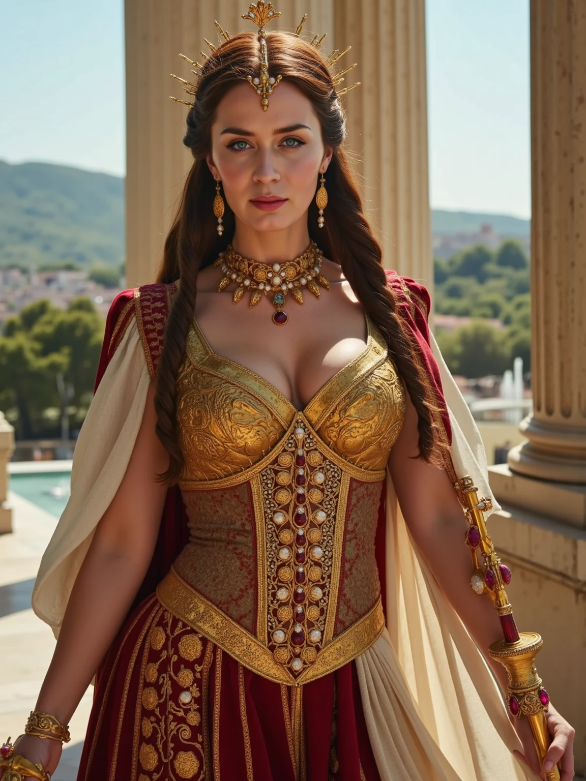 Monica Bellucci imperiously acts as Cersei Lannister from Game of Thrones