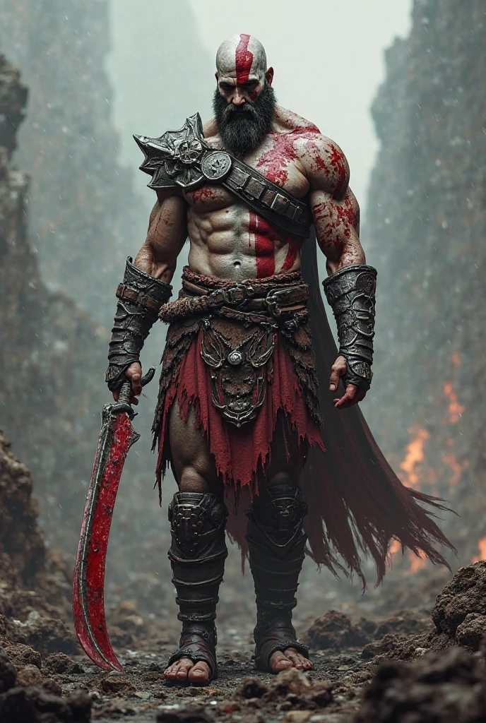 (photorealism:1.2), bloody warrior