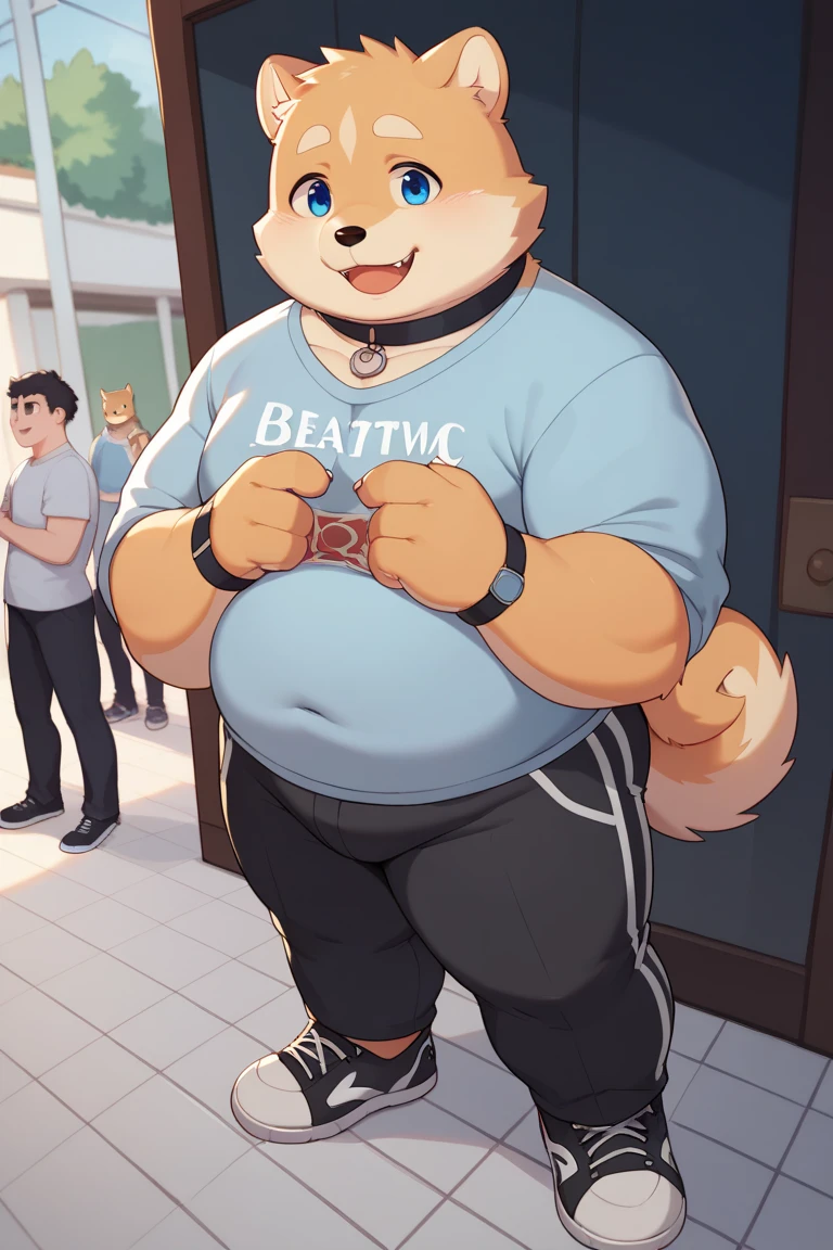 New Jersey 5 Furry,(polar bear),Solitary,Wildlife,Chubby, Abdominal muscles,Thick Arms,Strong muscles,shorts,luxurious,Chubby cheeks,Black eyebrows,Red eyes,young,blush,Shy,(Toilet,Sitting on the toilet),(Shirtless,tie),(Sweat),From zixiong, Takemoto Arashi