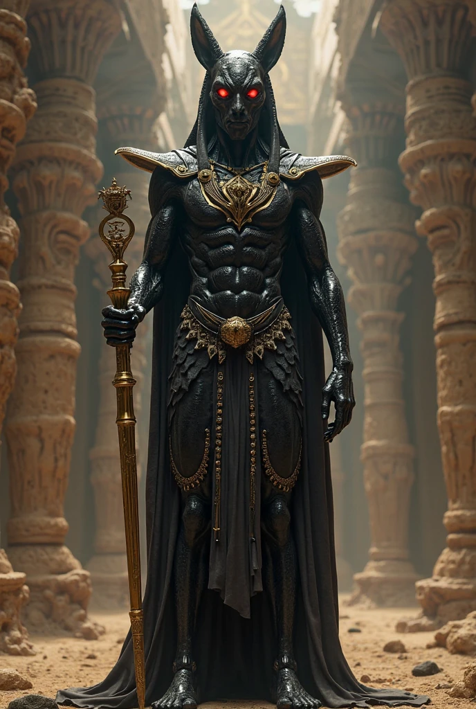 (masterpiece:1.2), (best quality,:1.2), 8k, HDR, ultra detailed, ((photorealistic)), perfect anatomy, professional light, cinematic lighting, fashion photography, ambient lighting,<lora:detail_slider_v4:2>, OverallDetail, (DarkFantasy:0.2), a male! stygian high priest, wearing elaborate robes, bracers, belt, bald, beard, jewelry, cape, StygAr, <lora:StygianArmor-10:0.7>, holding a staff, standing Stygia, <lora:Stygia-10:0.8>, epiCPhoto