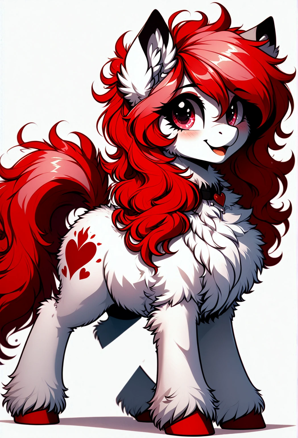 Mlp oc red and pink and black