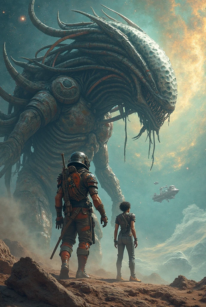 cinematic film still experience an exhilarating showdown with a colossal xenomorph on a barren alien planet as a fiery, overcast sunset descends, bathing the landscape in vibrant hues and dramatic shadows. This artwork will capture the dynamic styles of renowned artists Jonas De Ro, Clint Cearley, and Tyler Edlin, blending their unique techniques to create a truly unforgettable piece. <lora:RMSDXL_Enhance:2.0>, <lora:SDS_Contrast tool_XL:1.0> . shallow depth of field, vignette, highly detailed, high budget, bokeh, cinemascope, moody, epic, gorgeous, film grain, grainy